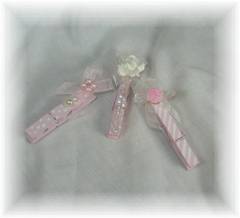 Sweet Pink Decorative Clothespin magnets