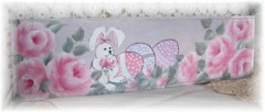 Hand Painted Easter Rabbit Sign